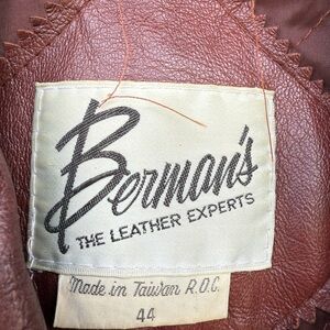 Berman's vintage Brown Leather trench